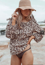 Load image into Gallery viewer, Summer Leopard Shoreline Blouse
