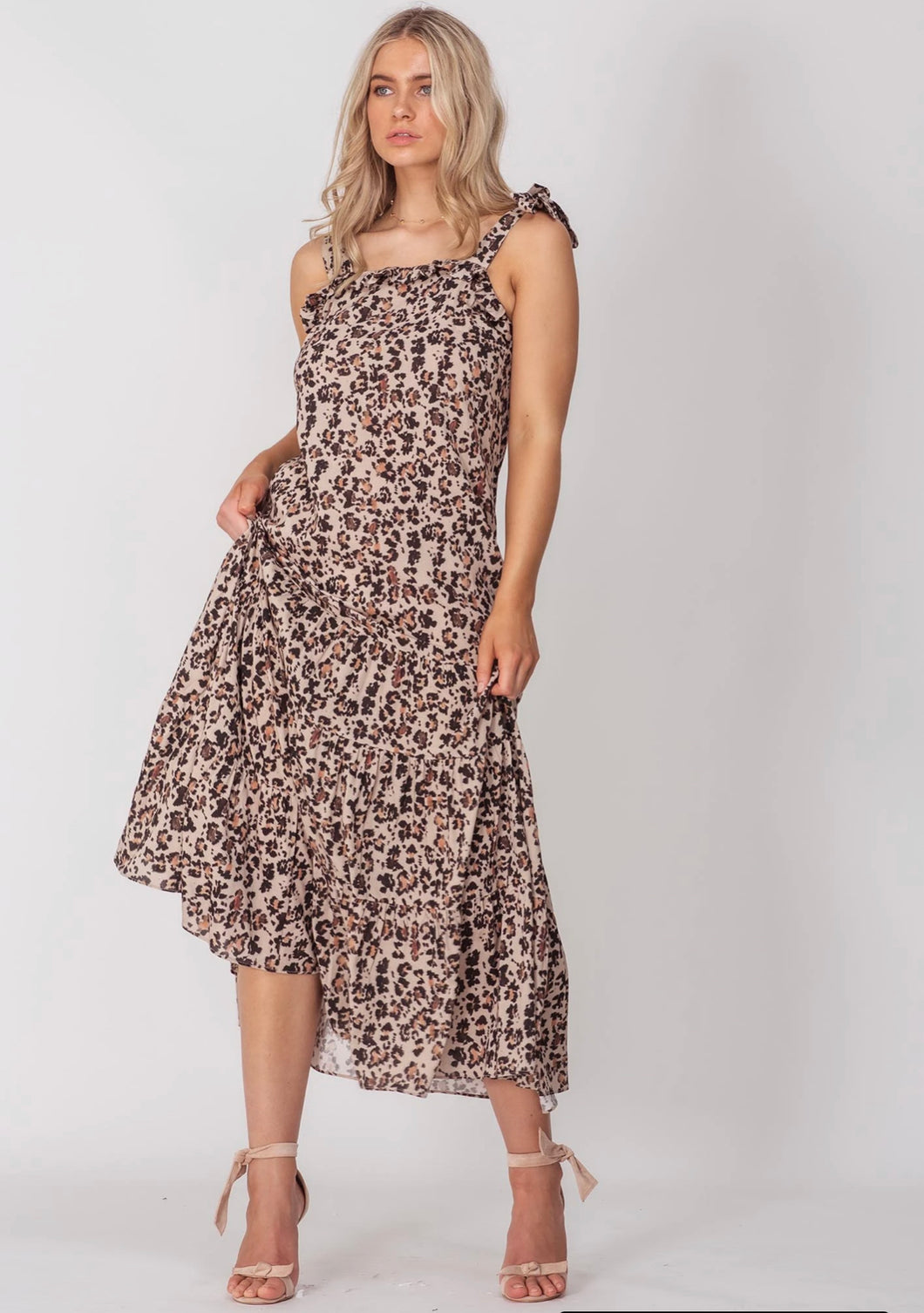 Summer Leopard Paradisco Maxi Dress