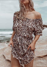 Load image into Gallery viewer, Summer Leopard Vacation Dress
