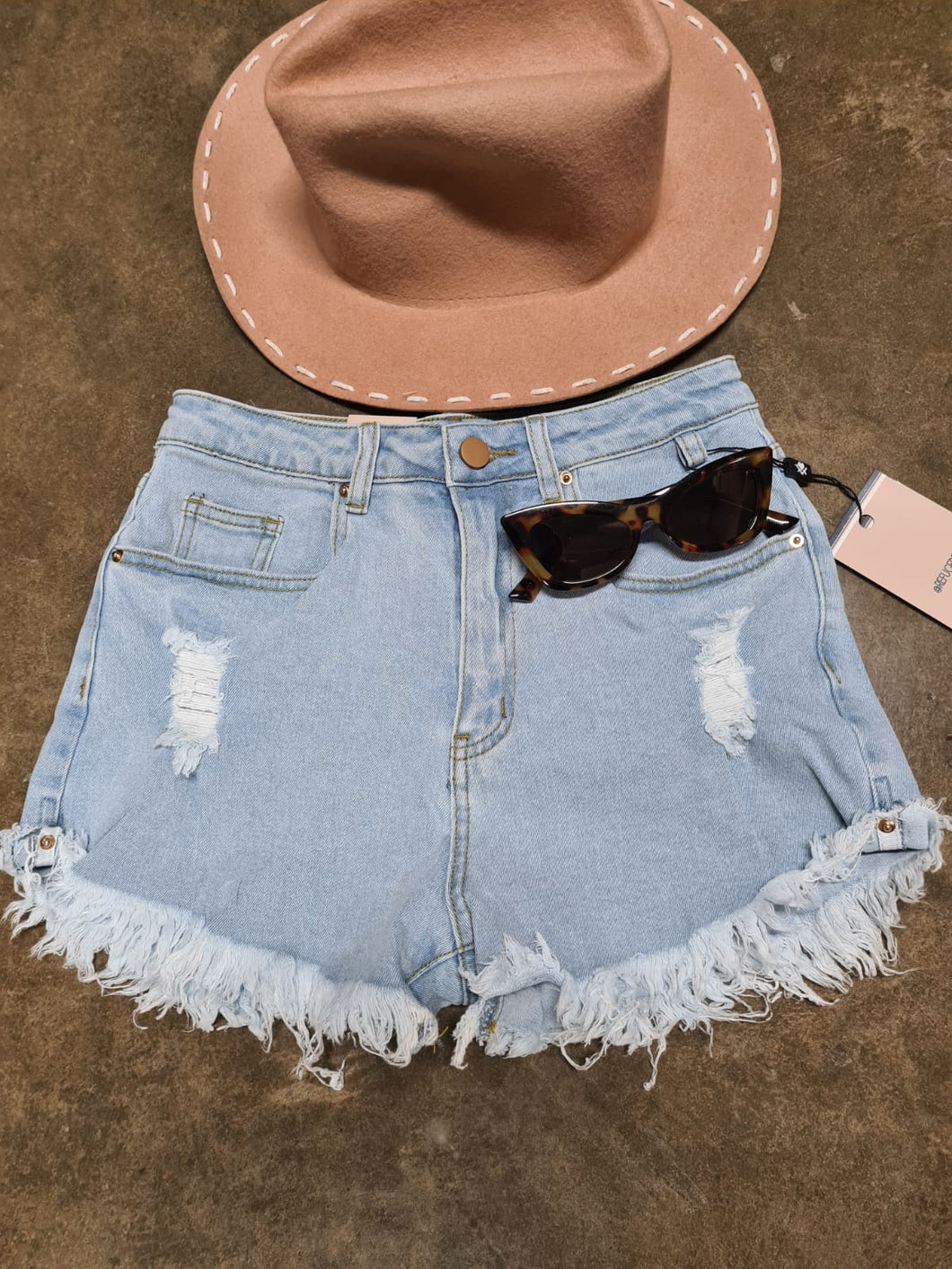 High Waisted Denim Shorts